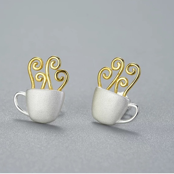 🎁 Artisan Handmade 925 Silver The Zenayde Mug Earrings - Picture 8 of 10